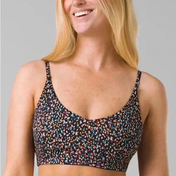 Prana Women’s Willow Falls Reversible Swim Top - Swimsuit - Alotta Dots, Size XL - Picture 1 of 16